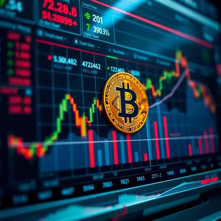 Graph depicting Bitcoin price fluctuations with key external factors influencing market trends