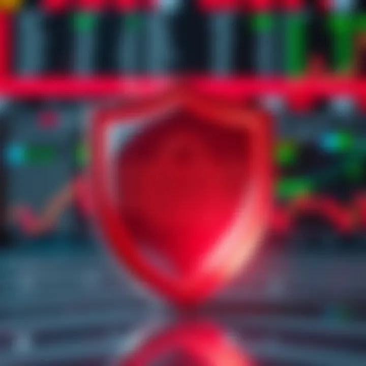 Security shield symbolizing account protection during online trading platform sign-up