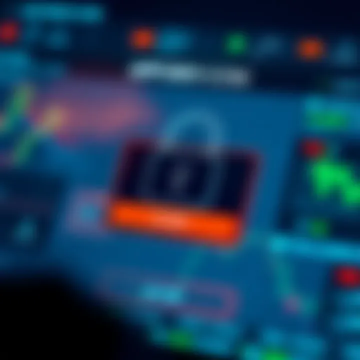 Secure login screen emphasizing protection measures for online trading accounts