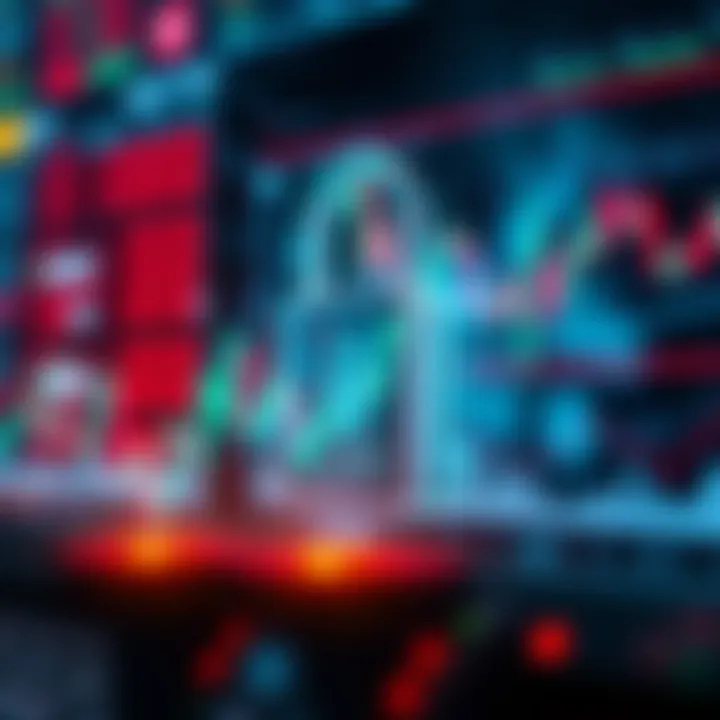 Conceptual graphic of a secure digital lock intertwined with trading graphs representing security in trading bots