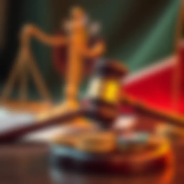 Digital representation of cryptocurrency regulations in Kenya with a gavel and Binance logo