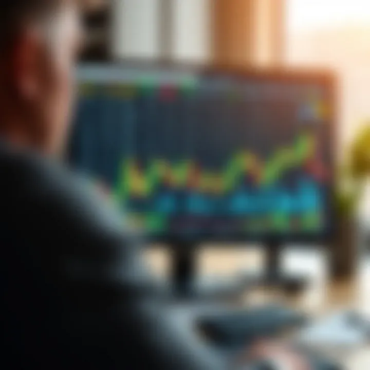 Example of binary chart types used in trading analysis for decision-making