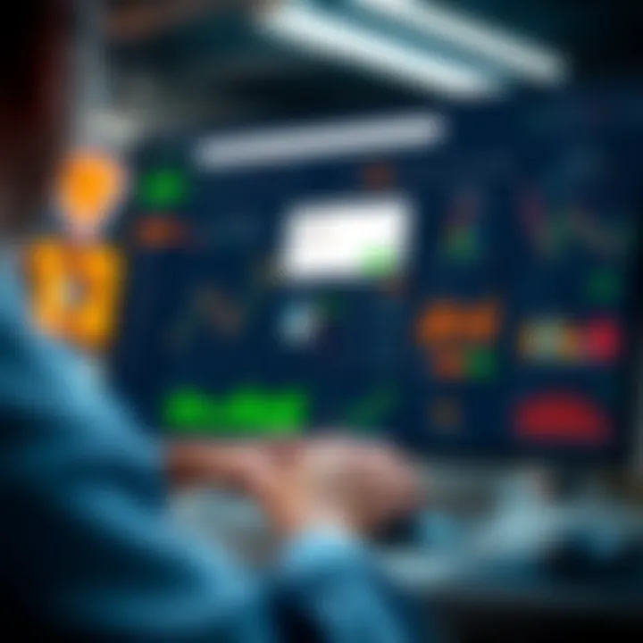 User-friendly dashboard displaying binary options account overview and login status