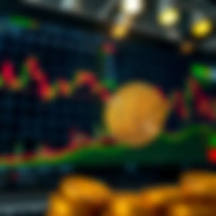 Graph showing recent price trends and fluctuations of Bitcoin in a dynamic market setting