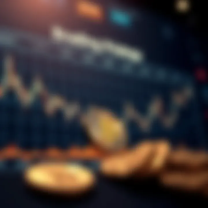 Graph showing Bitcoin price fluctuations over time with key factors highlighted