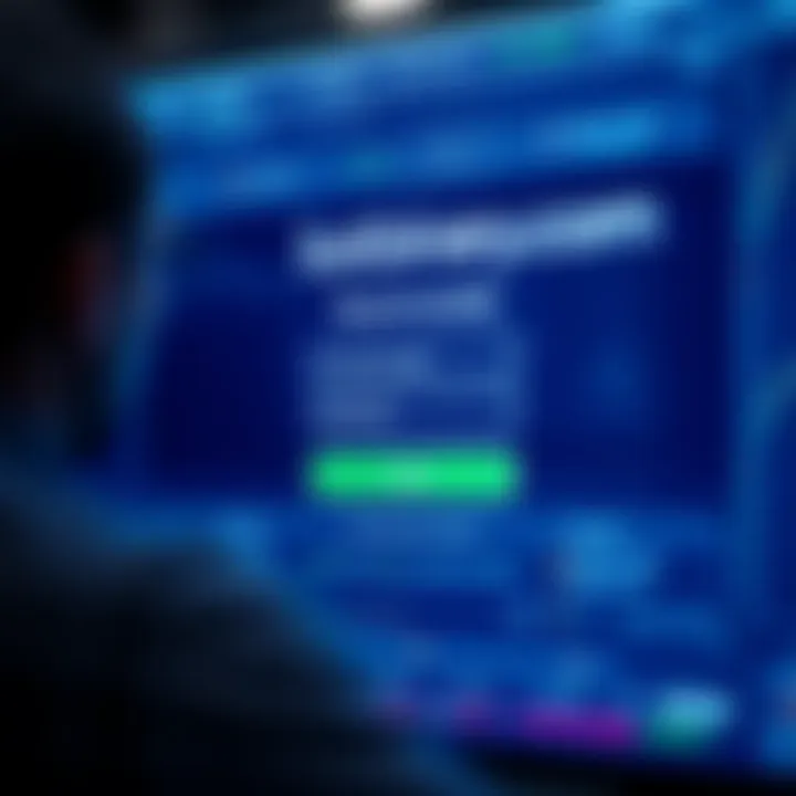 Secure login interface of bot.binary.com showing username and password fields