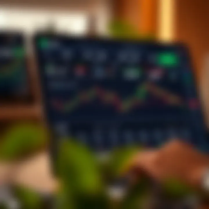 Interface of the Deriv app showcasing trading charts and options tailored for Kenyan users