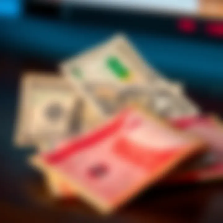 US Dollars and Kenyan Shillings Currency Notes Currency exchange showing US dollars and Kenyan shillings notes