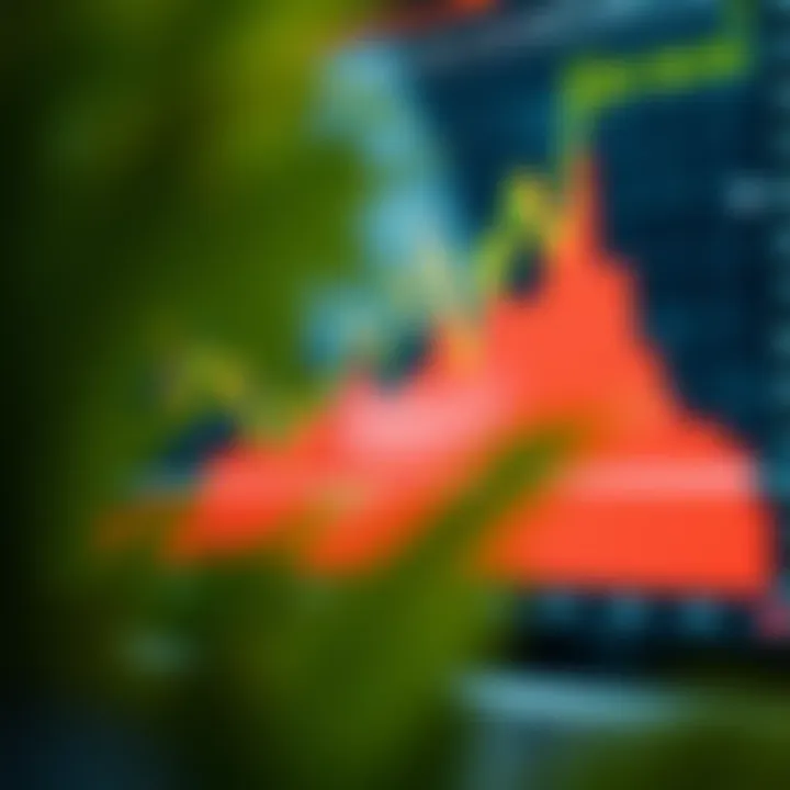 Graph showcasing automated trading performance on a digital interface