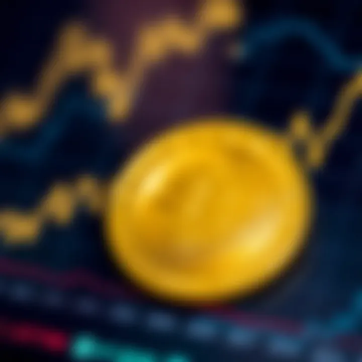 Graph illustrating fluctuations and trends in Dogecoin value over time
