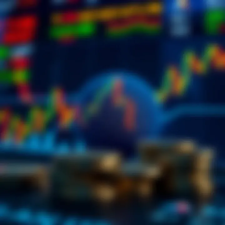 Economic Factors Influencing AUD/USD Exchange Rate Illustration of economic indicators impacting AUD/USD exchange rate including charts and currency symbols