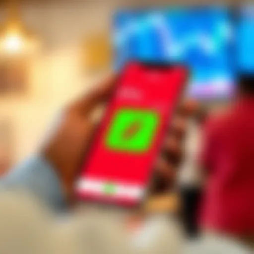 Using M-Pesa to Deposit Funds for Forex Trading in Kenya Mobile phone displaying M-Pesa app with Kenyan shilling symbol for forex trading payments