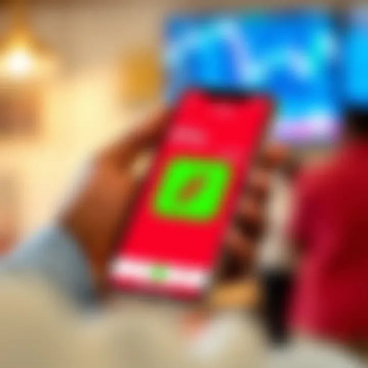 Using M-Pesa to Deposit Funds for Forex Trading in Kenya Mobile phone displaying M-Pesa app with Kenyan shilling symbol for forex trading payments