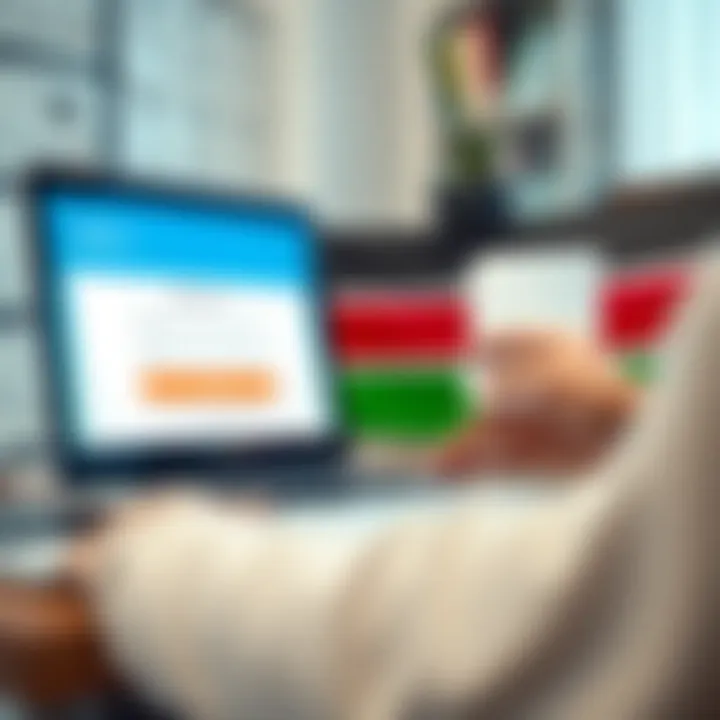 User signing up on Deriv platform using a laptop with Kenyan flag visible