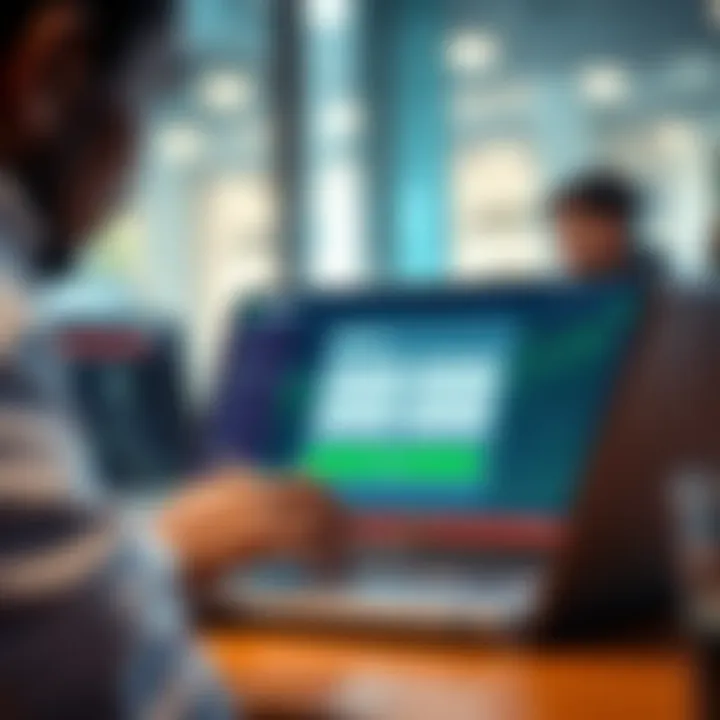 User filling out online registration form on Deriv platform