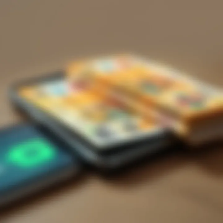 Secure Digital Payment Using Perfect Money to M-Pesa in Kenya Mobile phone with Kenyan shilling symbol and currency notes representing secure digital payment