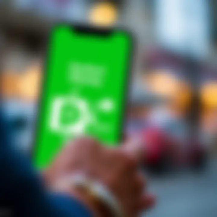 Smartphone displaying Perfect Money and M-Pesa logos with arrows indicating fund transfer