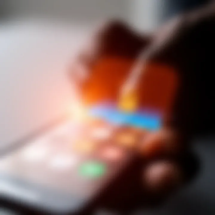Secure digital lock symbol overlaid on a mobile transaction screen highlighting safety features