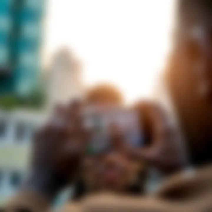 A Kenyan content creator using Livebz platform on a smartphone to broadcast live streaming