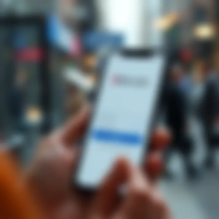 Mobile device displaying Deriv.com app login screen for on-the-go trading