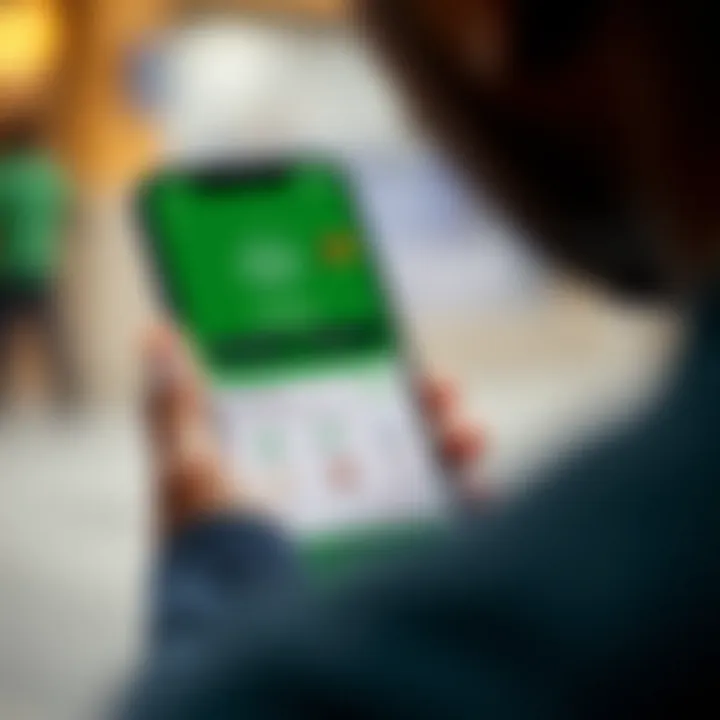 Mobile phone screen showing M-Pesa app with transaction options for depositing funds into online trading account