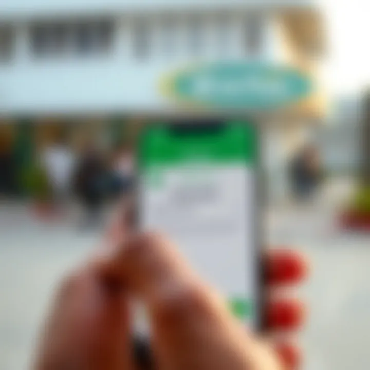 Mobile phone displaying M-Pesa withdrawal transaction confirmation