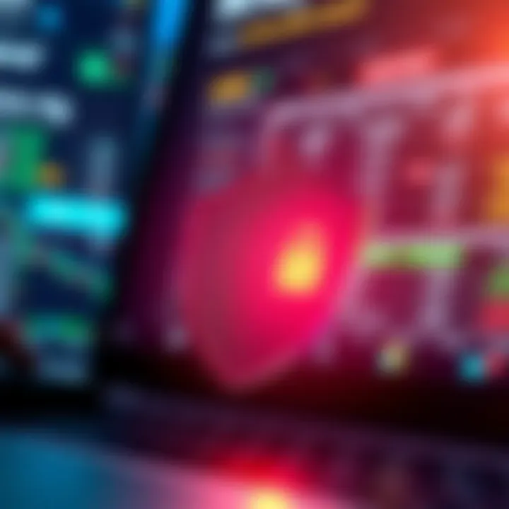 Illustration of security shield symbolizing protection for online trading accounts