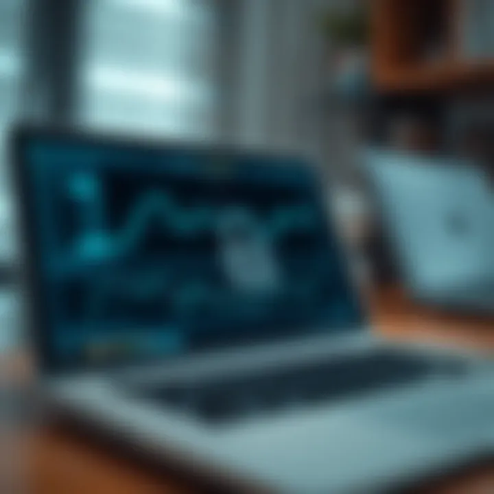 Ensuring Safe Download and Use of Trading Bots Secure connection symbolizing safety when downloading and using trading bots on a laptop