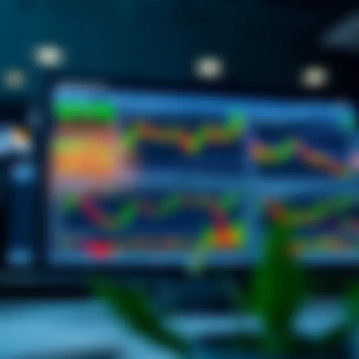 Dashboard view of SmartTrader platform displaying forex, stocks, and commodities charts
