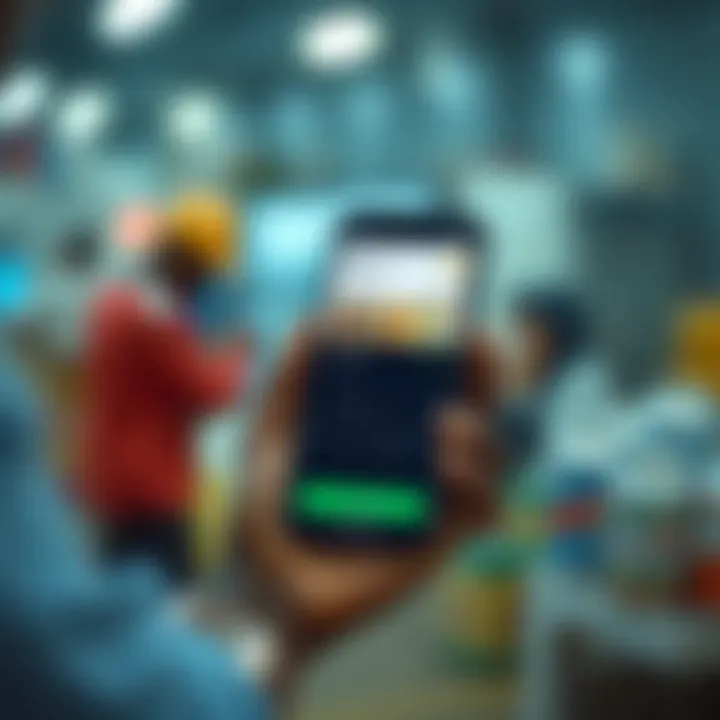 Digital Payment Innovations Transforming Kenyan Trade Mobile phone displaying digital payment transaction in local currency