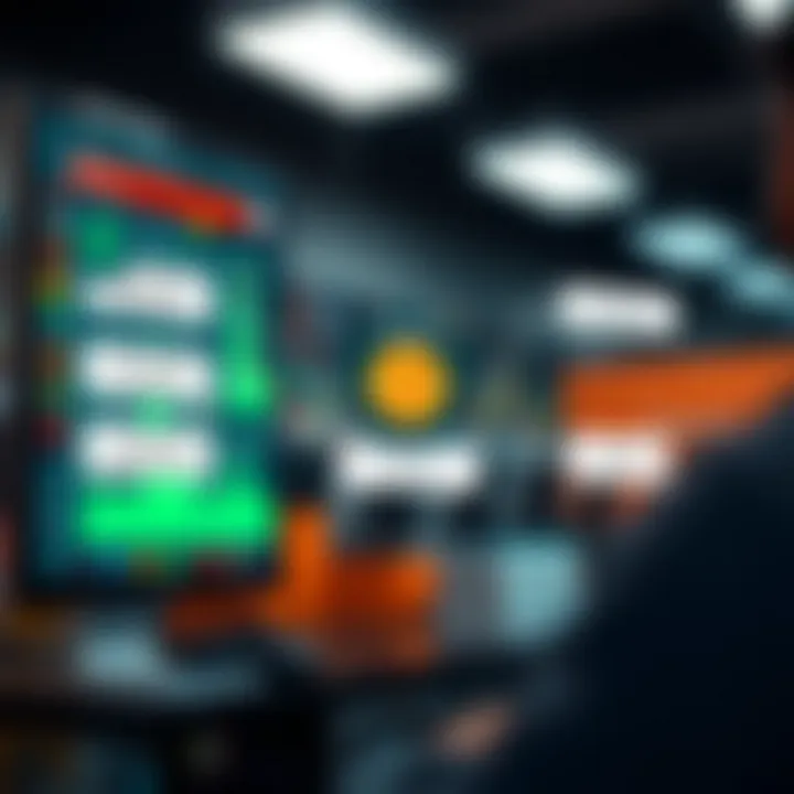 Diagram illustrating the components and setup of a binary trading account on a digital platform