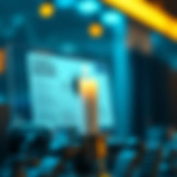 Diagram showing the key features and workflow of Candle Mine Bot in cryptocurrency mining automation