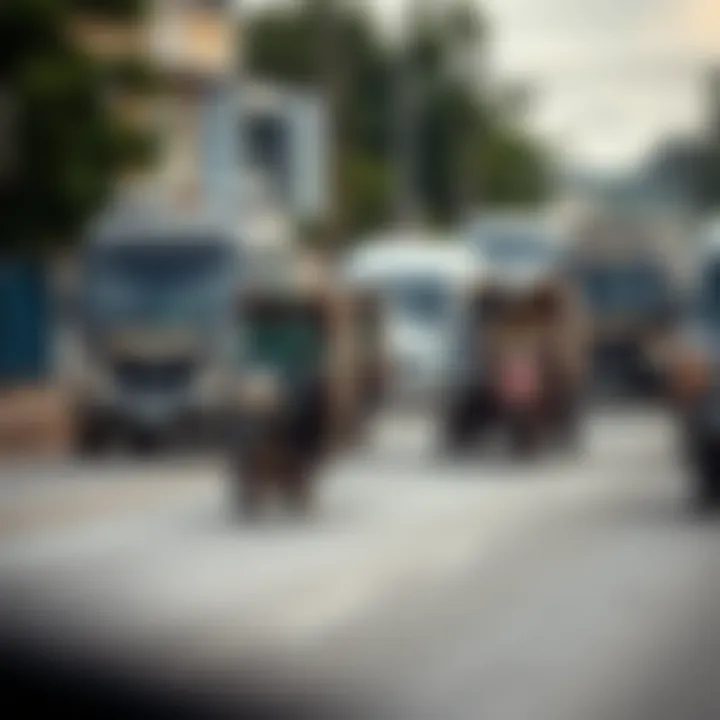 Various delivery vehicles including motorcycles and vans navigating urban roads in Kenya