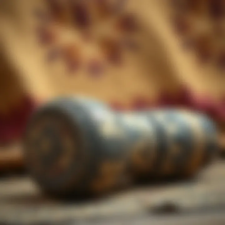 Traditional Kenyan artifact representing deri with intricate patterns