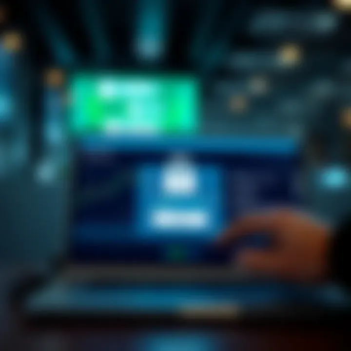 Illustration of secure login and payment options for managing Deriv account