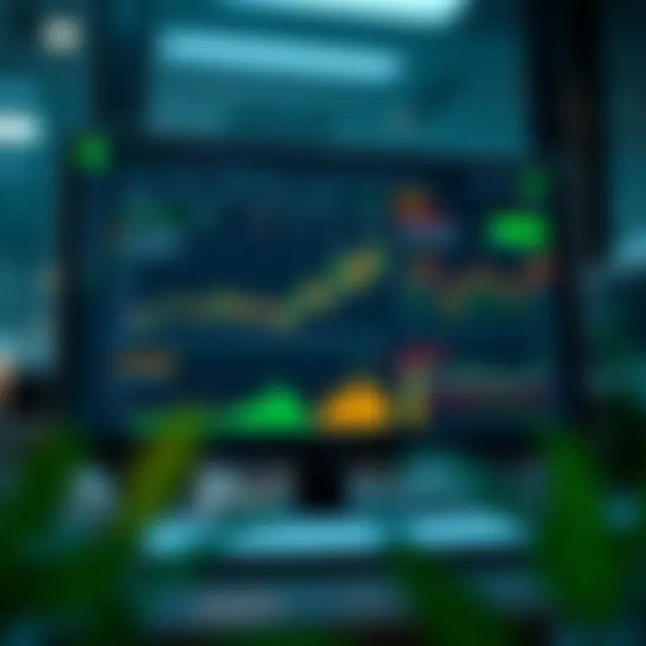 Screenshot of Deriv analysis tool dashboard showing interactive charts and key market indicators