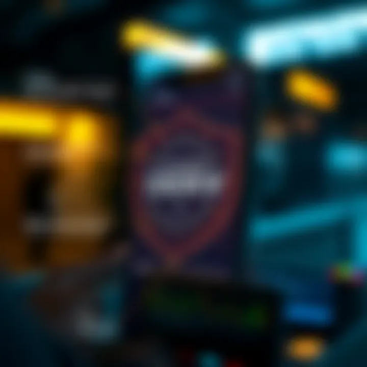 Visual representation of security features in Deriv app highlighting data protection measures