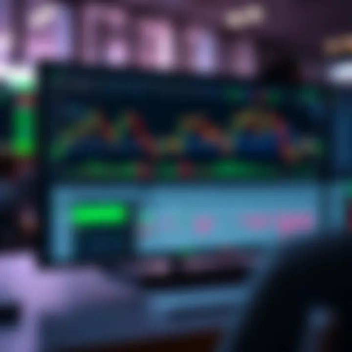 User interface of Deriv Broker showing trading charts and financial instruments