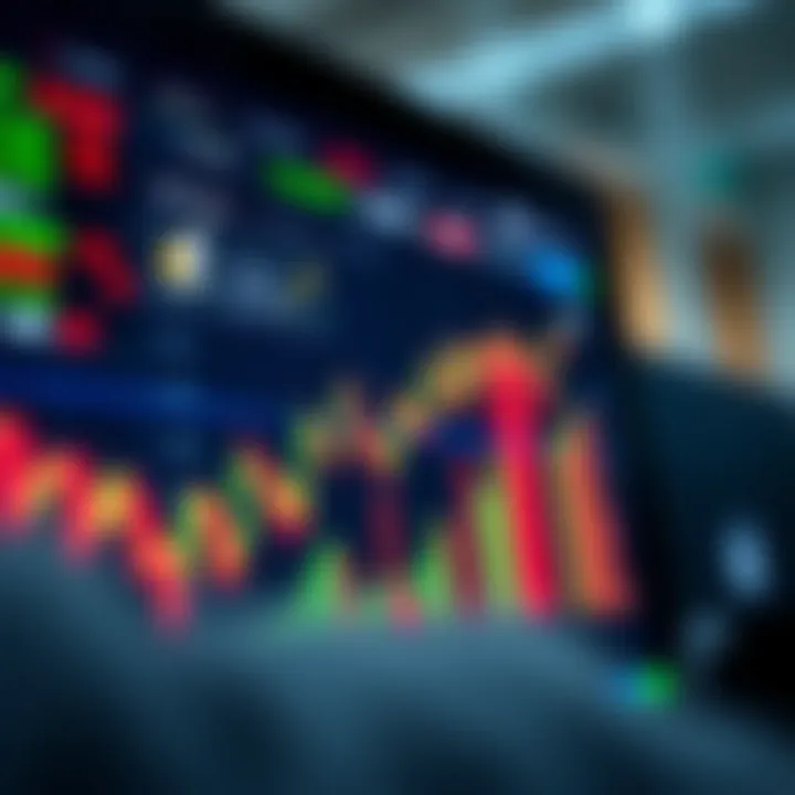 Virtual Trading Practice with Deriv Demo Account Illustration of virtual trading with currency symbols and growth graph on a digital screen