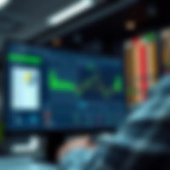Graphical representation of the Deriv digit analysis tool interface showcasing data inputs and output trends