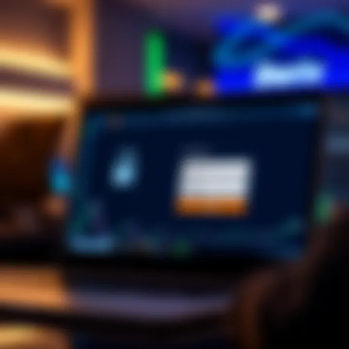 Secure login screen displaying Deriv platform interface with username and password fields