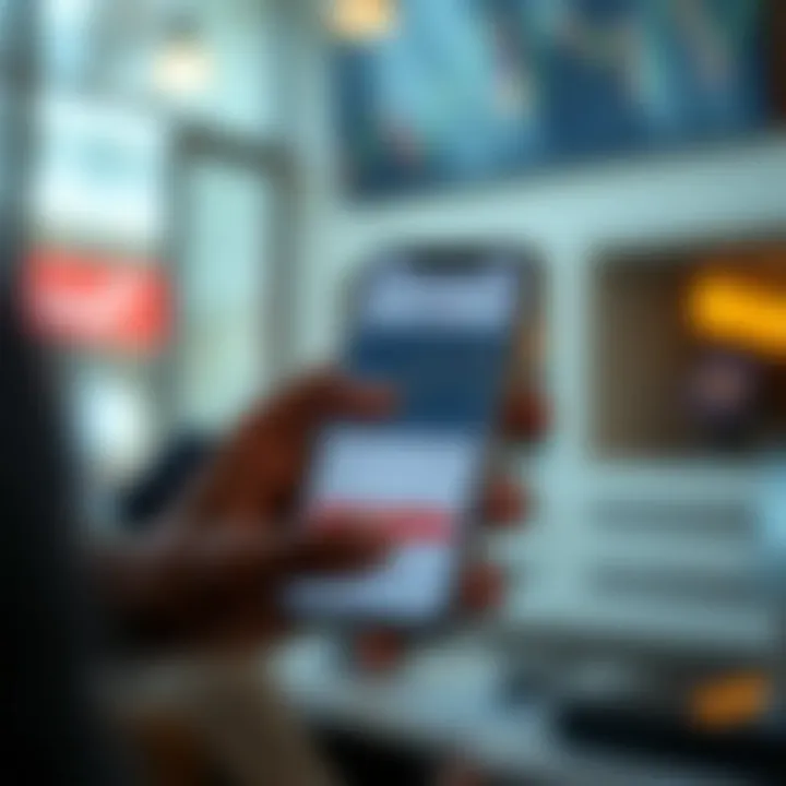 User logging into Deriv trading platform on a mobile device