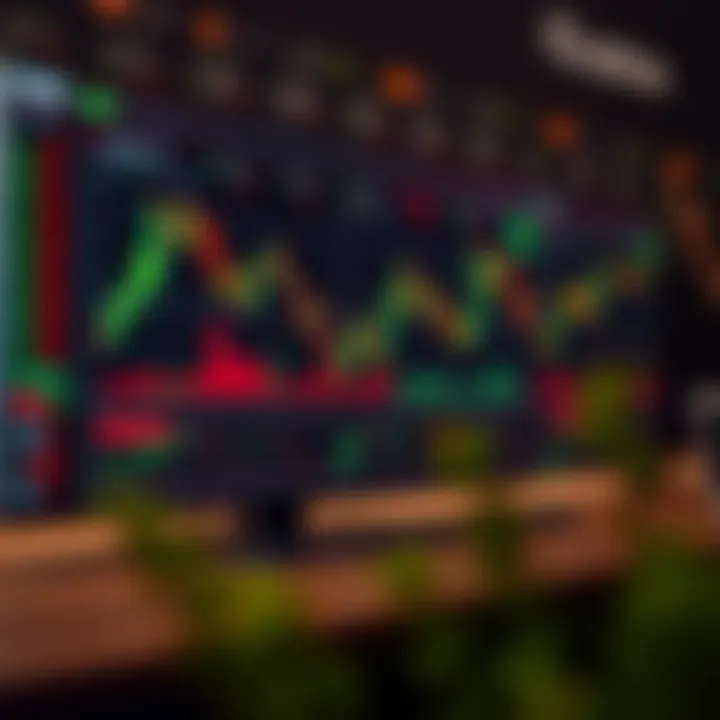 Interface of IQ Option trading platform displaying charts and diverse financial instruments