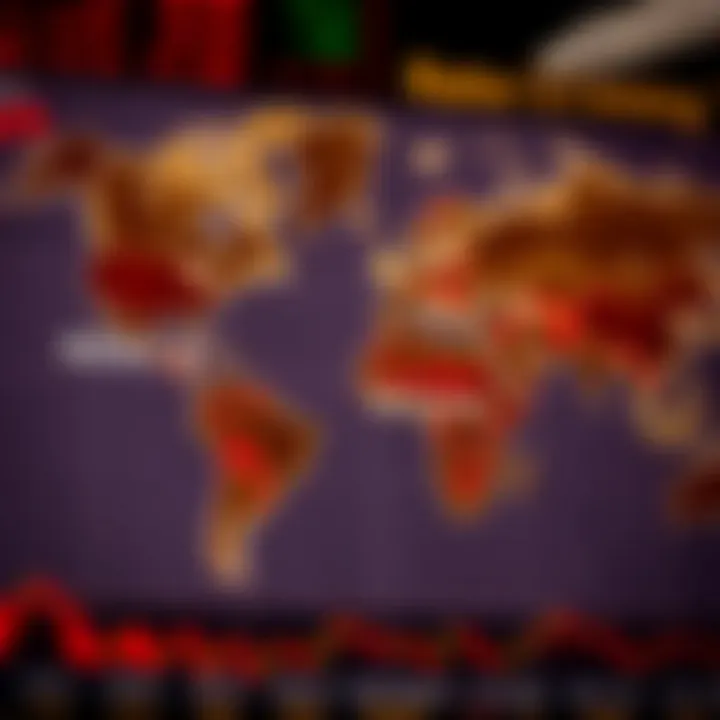 World map highlighting New York and Kenya to show forex session time overlap