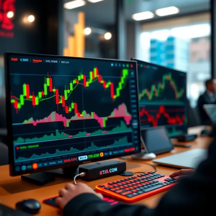 User-friendly interface displaying trading charts and market data on a digital platform