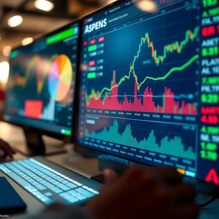 Digital interface showing various asset charts and a selection menu for trading platforms in Kenya