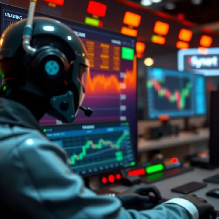 Interface showing configuration settings for automated trading bots on Binary.com