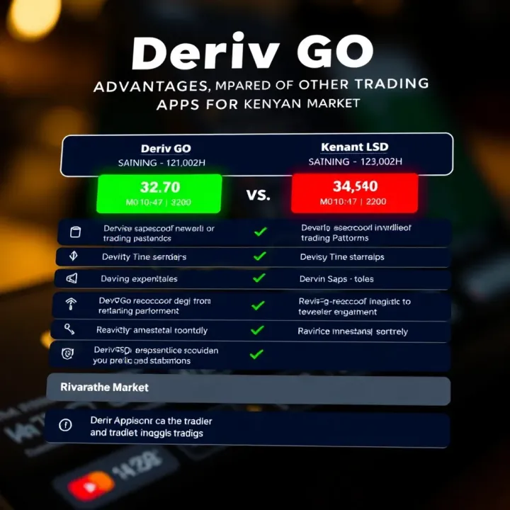 Comparison chart illustrating Deriv Go app advantages over other trading platforms for Kenyan traders