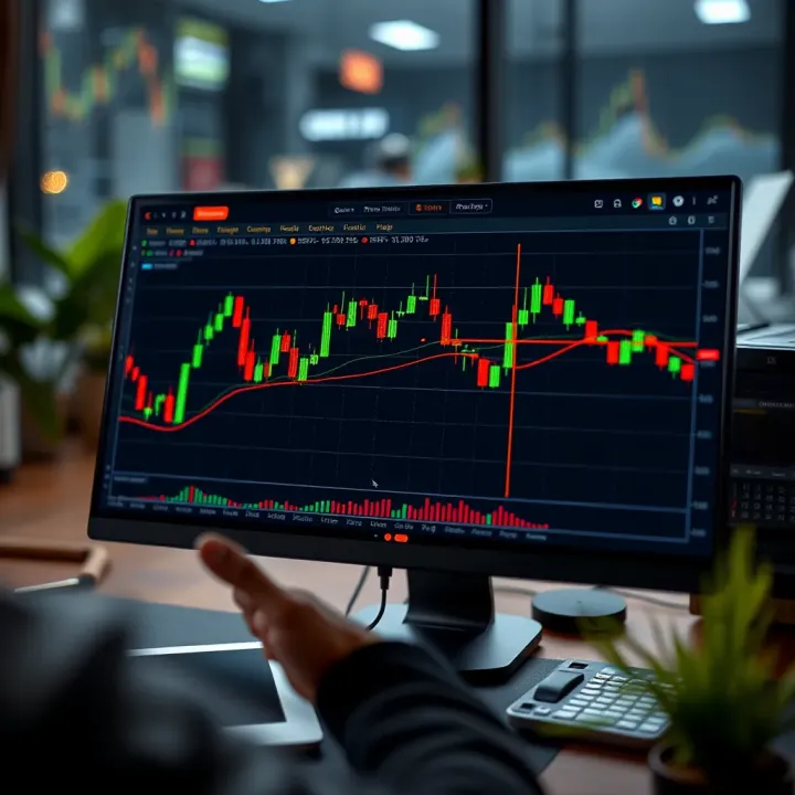 Customized TradingView chart interface displaying candlestick patterns and annotation tools for personalized trading strategies