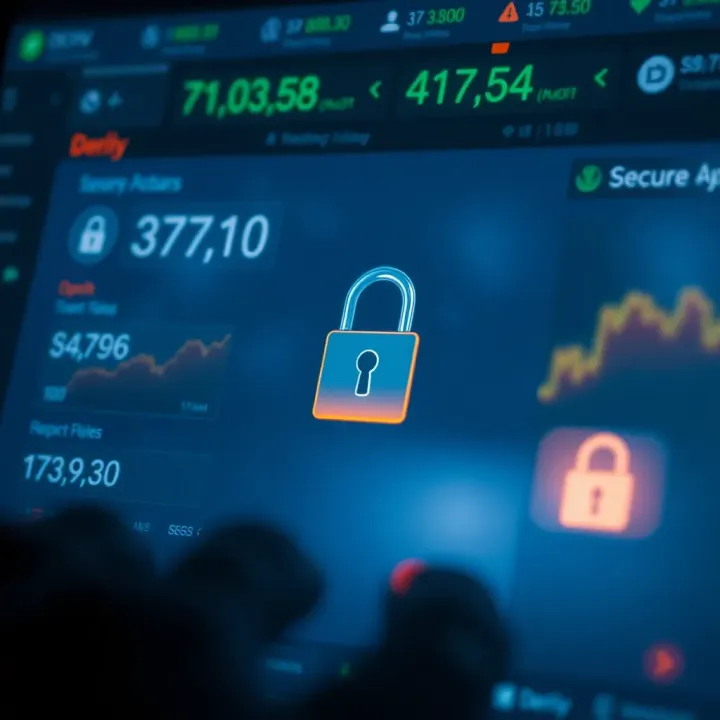 Secure login screen for Deriv platform highlighting safety features
